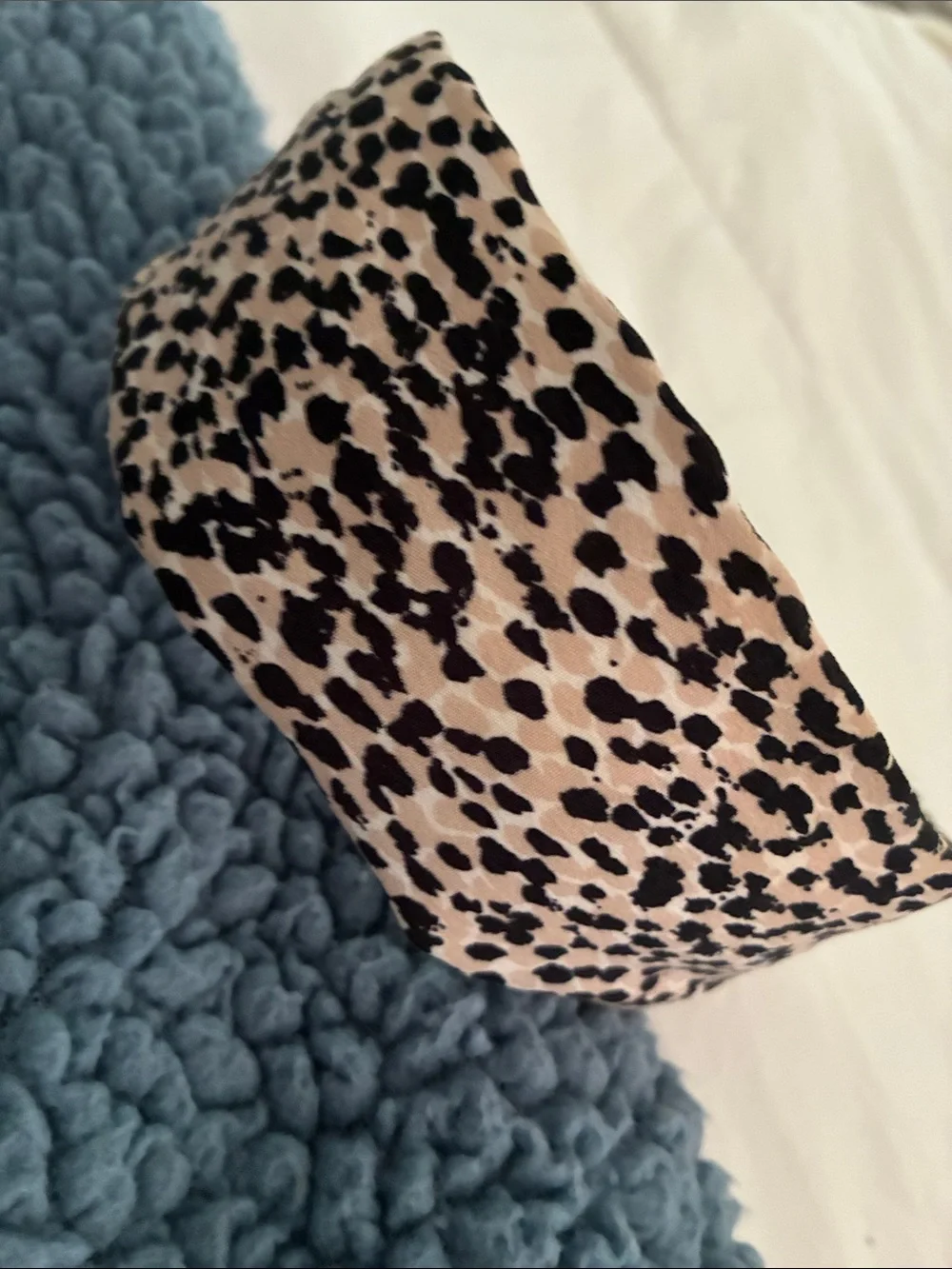 Classic Black and Cream Leopard Print Headband